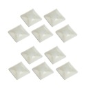 Montážne podstavce pre sťahovacie pásky 12x12mm biele