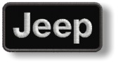 Jeep Nažehľovačka Vyšívaná