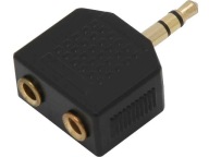 Rozbočovač SPLITTER malý Jack 3.5 stereo zástrčka - 2x zásuvka (0818)
