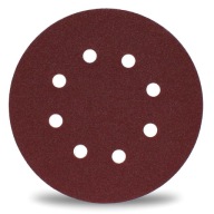 50x BRÚSNE KOTÚČE PAPIER S OTVORMI VELCRO 125 P150