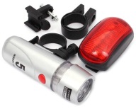 LED svetlo na bicykel, sada predných a zadných svetiel