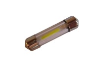 Biela trubicová LED žiarovka 36 C5W 6V WSK Junak Awo