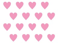 Škandinávske samolepky na stenu HEARTS na stenu HIT
