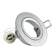 Okrúhle hliníkové puzdro, leštené GU10 - 301550