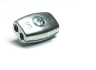 Svorka sedlového lana, plná, 3 mm, 2 kusy
