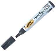 BIC PERMANENTNÁ ZNAČOVAČKA, ČIERNA, ZREZANÝ KONIEC