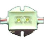 UMELECKÉ OSVETLENIE: 2xLED-FLUX/PVC BIELE 5lm