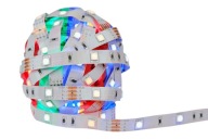 5050 RGB Viacfarebný LED pásik, farebný a biely, 1 m