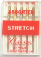 STROJOVÉ IHLY na STRETCH, veľkosť MIX-5ks-tried