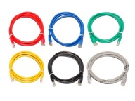 Patchcord RJ45 8p8c UTP CAT6 0,25m rôzne farby FV