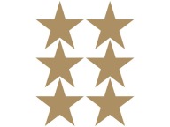 Samolepky na stenu GOLD STARS 10cm 12 ks