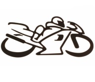 NÁLEPKA - MOTOCYKL STREET CHASER NAHÝ