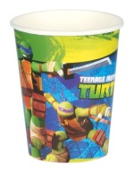 TEENAGE NINJA TURTLES Papierové poháre Birthday Party 266ml 8ks.