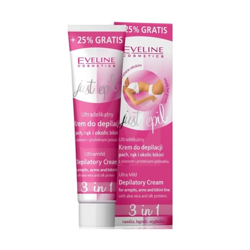 Eveline Cosmetics depilačný krém na podpazušie, ruky a oblasť bikín 125 ml