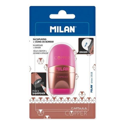 Milan Sharpener - CAPSULE COPPER ružová guma