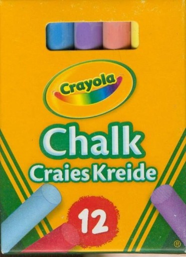 Bezprašná krieda, 12 farieb Crayola