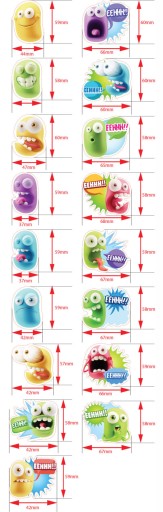 Magnety na chladničku GNIEWOSZKA EMOTION MAGNET 17 KS