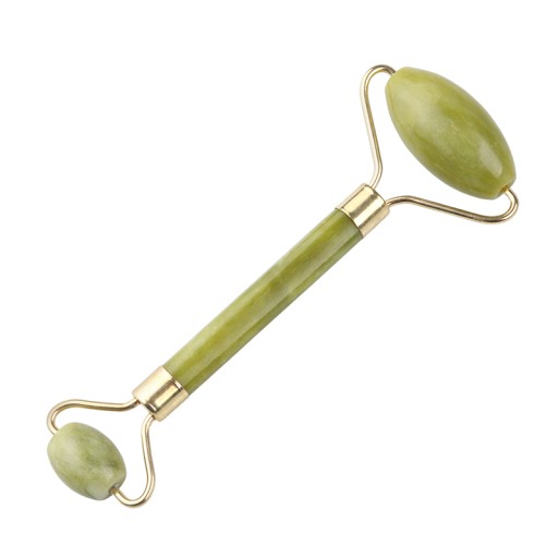 JADEITOVÝ FACE ROLLER GUA SHA ZELENÝ JADE ROLLER NA TELO