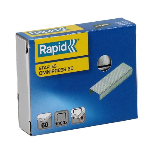 60 zinkových sponiek (1000) Omnipress Rapid