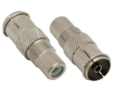 Adaptérový adaptér TV anténna zásuvka / gn RCA (0546