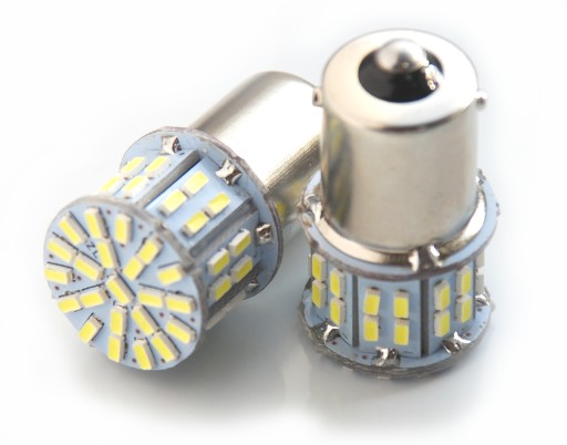 BA15S LED 50 SMD P21W R5W R10W studená 12V