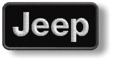Jeep Nažehľovačka Vyšívaná