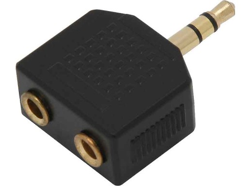 Rozbočovač SPLITTER malý Jack 3.5 stereo zástrčka - 2x zásuvka (0818)