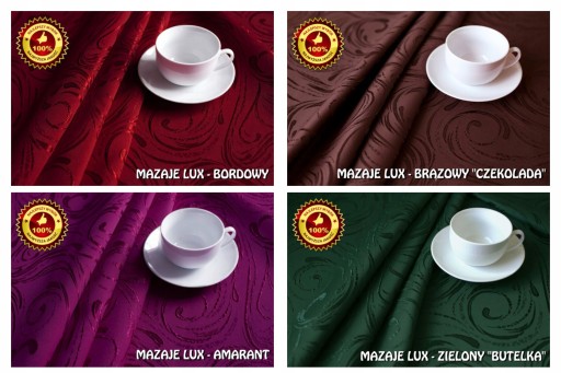 EXKLUZÍVNE prestieranie na mieru, ODOLNÉ VOČI škvrnám, farba LUX