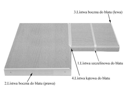 DUROPAL drážková lišta pre dosky 38 mm hliník
