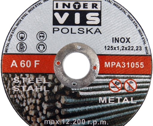 OCHRANNÝ KOTOUČ NA REZANIE KOVOVEJ OCELE 125/1,2 mm IV