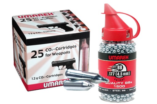 Umarex NÁPLŇOVÁ KAPSULA CO2 VALEC SADA 12g PRE VZDUCHOVÉ ZBRANE ASG 10 ks.