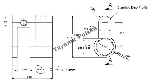 Patentová vložka do zámku dverí, dĺžka 32mm, LACNO kd