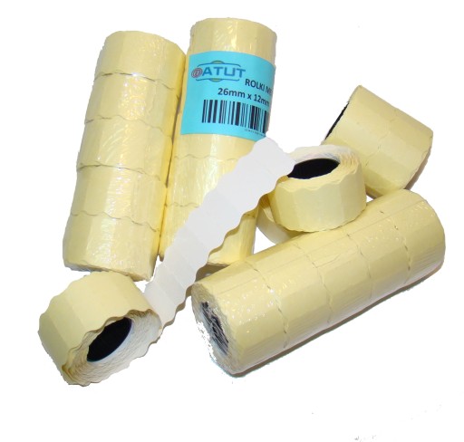 Etiketovacia páska 26x12 biela, 5 ks vln