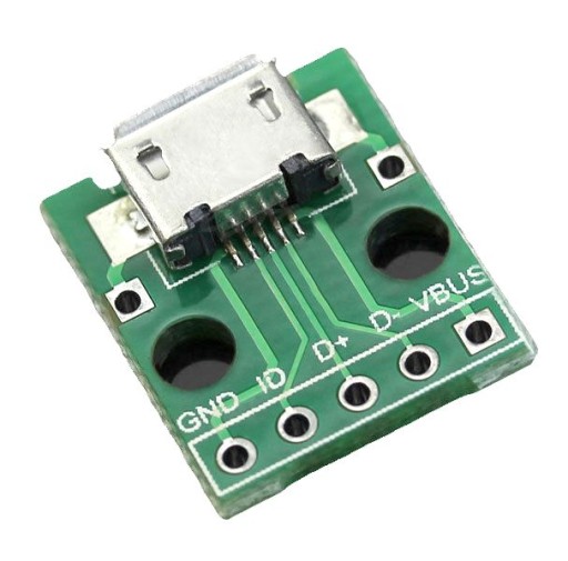 Micro USB to PCB DIP 5 PIN adaptér