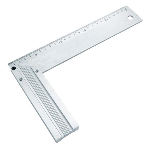 HLINÍKOVÝ MERACÍ Štvorcový 250MM MERANIE