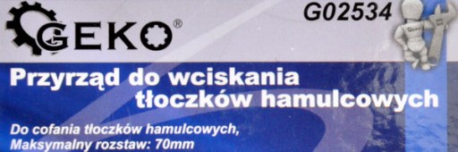 Nástroj na lisovanie brzdových piestov GEKO G02534