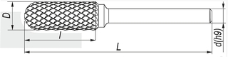 FRÉZANÝ OTOČNÝ PILNÍK WRC 4x12 VHM PRO SHANK. 3 mm