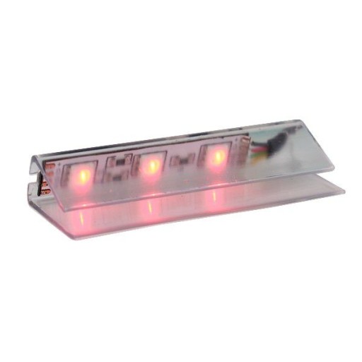 CLIP PVC LED prekrytie pre RGB osvetlenie skla