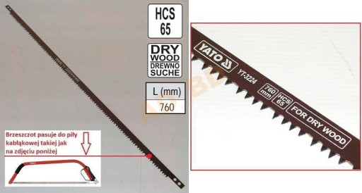 Pílový kotúč na suché drevo 760 mm YATO YT-3224