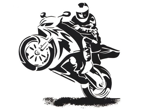 NÁLEPKY MOTOCYKLE CHASER TUNING