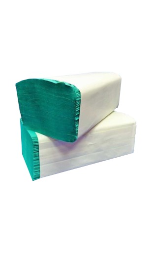 ZZ uterák, zelený odpadový papier, 1 vrstva, 200 ks.