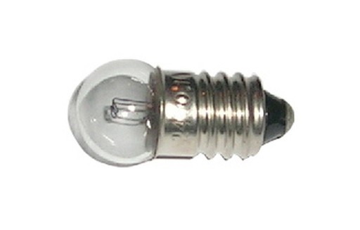 štandardná guľová žiarovka 12V 2,5W 200mA E10
