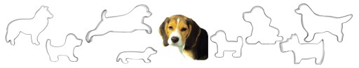 Forma na psa BASSET 5,3 cm, vykrajovačka na psa DOG