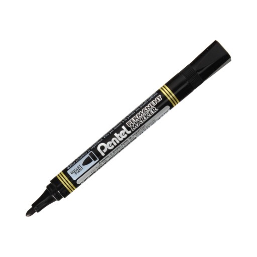 Pentel N850 čierny okrúhly permanentný popisovač