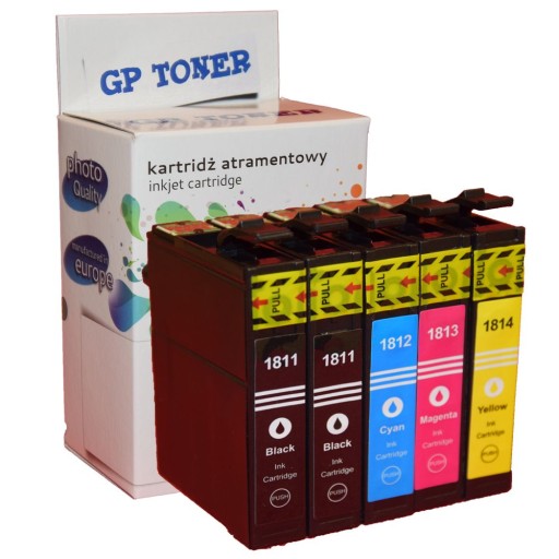 5x ATRAMENTY PRE TLAČIAREŇ EPSON XP102 205 212 215 300 305 312 315 325 405 415 XL