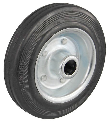 KOVOVÉ A GUMOVÉ KOLESO KOČÍKA FI 100 - 70 kg