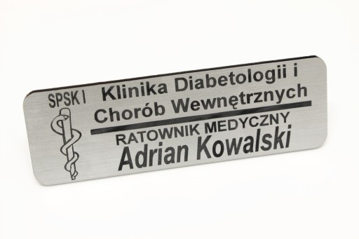 Identifikátor osobného mena - Magnetická spona - Laserové gravírovanie