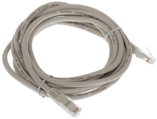 RJ45/6/3,0-ŠEDÝ KÁBEL 3,0 m ABCV