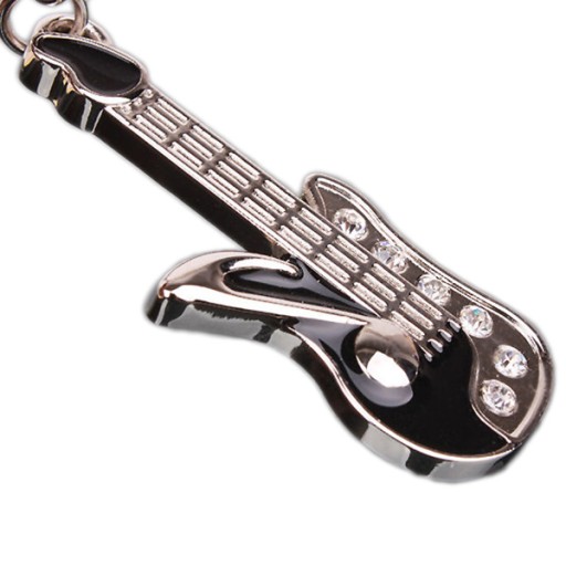 MUSIC GUITAR KEYRING hudobná kľúčenka GUITARIST