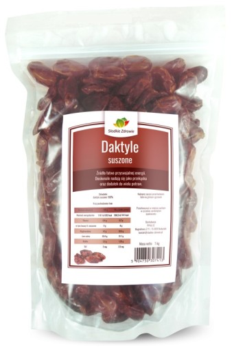 DATLE sušené, bez semien, 1kg, PRÍRODNÁ sladká